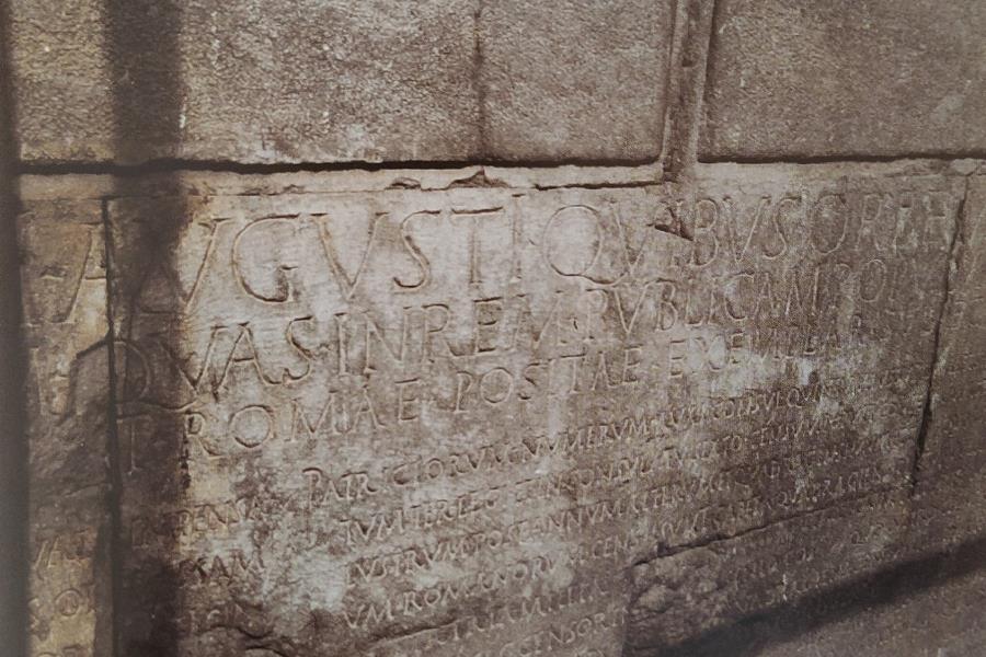 Augustus, Res Gestae Divi Augusti & Hacı Bayram Camii