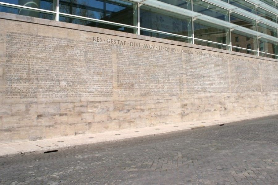 Augustus, Res Gestae Divi Augusti & Hacı Bayram Camii