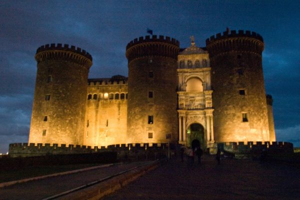 Napoli & Gece Castell Nuovo İtalya Napoli