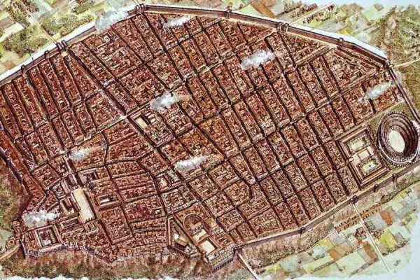 Pompei & Antik Şehir Haritası İtalya Pompei