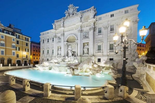 Roma & Trevi, Aşk Çeşmesi Akşam İtalya Roma
