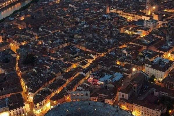 Verona & Arena Kuşbakışı, Şehir İtalya Verona