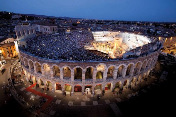 Verona & Arena Kuşbakışı İtalya Verona