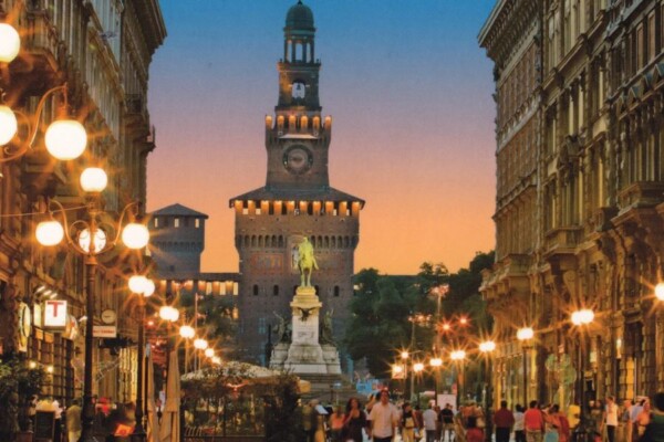 Milano & via Dante (Caddesi), Castello Sforzesco (Kalesi) İtalya Milano